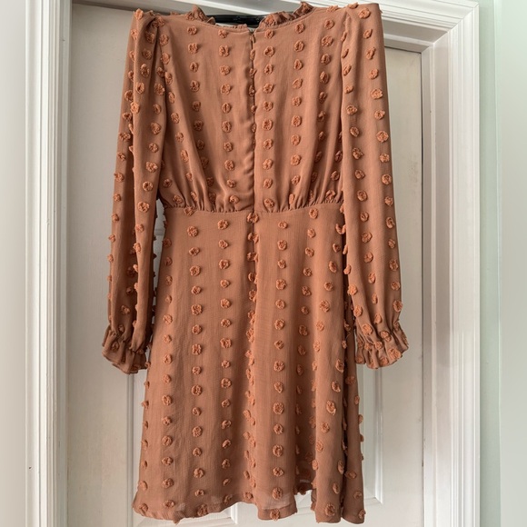 Pink Lilly Brown Polka Dot Dress - Picture 2 of 5